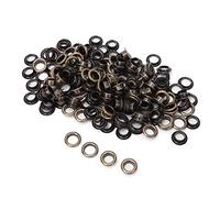 100 Juegos de Ojales de 8 mm Kit de Ojales de Metal Remaches Ojales de Latón Bolsa de Zapatos Accesorios de Ropa Ojales de Latón Duraderos para Artesanía de Cuero Álbum de (Latón antiguo)