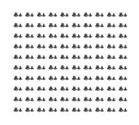 100 Juegos de Remaches de Cuero con Tornillos de Hierro de Aleación de Aluminio de 10 mm, Cabeza Redonda de 6 mm, Tornillos de Botón de Cabeza Redonda para Manualidades,