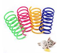 100 Juguetes de Primavera para Gatos, Gatos Juguetes interactivos para Gatos, Juguetes interactivos para Gatos, Plumas espirales de plástico, Juguetes espirales en Espiral, espirales para Gatos