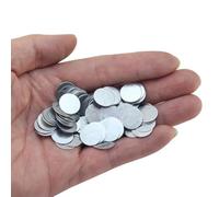 100 láminas de hierro redondas ultrafinas de 0,5 mm de grosor, pasta for láminas de hierro, láminas de hierro rectangulares pequeñas for usar con imanes (15 x 0,5 mm)(20x0.5mm)