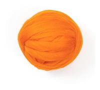 100% lana natural, 8 oz mejor lana Highland para fieltro de agujas, artesanías y hilado. (naranja)