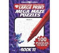 100 Large Font Large Maze Puzzles Challenge for Adults Seniors Young Adults and Teens - Book 11: Large Print, Easy-to-Read Format, Improve memory, ... Ultimate Large Print Maze Puzzle Book Series)
