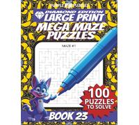100 Large Font Large Maze Puzzles Challenge for Adults Seniors Young Adults and Teens - Book 21: Large Print, Easy-to-Read Format, Improve memory, ... Ultimate Large Print Maze Puzzle Book Series)