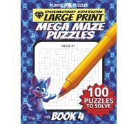 100 Large Font Large Maze Puzzles Challenge for Adults Seniors Young Adults and Teens - Book 4: Large Print, Easy-to-Read Format, Improve memory, ... Ultimate Large Print Maze Puzzle Book Series)