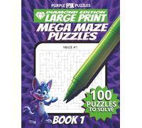 100 Large Maze Puzzles Challenge for Adults Seniors Young Adults and Teens - Book 1: Large Print, Easy-to-Read Format, Improve memory, focus, and ... Ultimate Large Print Maze Puzzle Book Series)