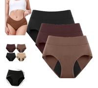 100 Leak-Proof Underwear 4-Pack, 2026 High Waist Leakproof Comfort Underwear for Women 60+ Ladies Incontinence Pants Reusable (3pc B,4XL)