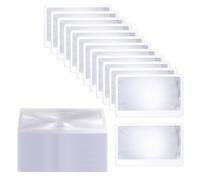 100 lentes Fresnel delgadas, lupa de bolsillo tamaño tarjeta de crédito, lente de aumento portátil para lectura, tarjetas de lente de aumento de 3.3 x 2.2 pulgadas