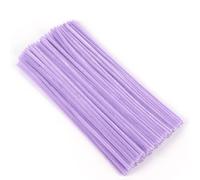 100 limpiadores de pipas, alambre de chenilla morado, 6 mm x 30 cm, alambre limpiador de pipas para manualidades, manualidades, manualidades, proyectos de felpilla, para manualidades y decoración,