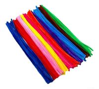 100 limpiadores de pipas de felpilla coloridos, alambre esponjoso de 30 cm para manualidades de niños, flores hechas a mano, proyectos escolares (10 colores clásicos)