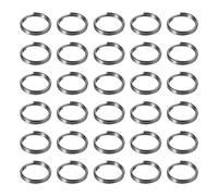 100 llaveros de 20 mm con doble bucle, pequeños anillos de metal, conectores para joyas, collares, pulseras, pendientes, manualidades, adornos y manualidades