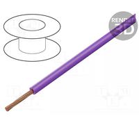 Lapp Cable de Cableado H05V-K 0,75 mm², Violeta, Flexible de PVC Individual | Hilo de cobre desnudo clase 5, uso en armarios eléctricos y luminarias, apto para conductos y sistemas de distribución