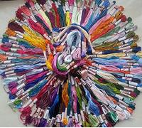 100 madejas bordado hilos trenzados de seda rayón, 100 grandes colores,