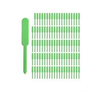 100 marcadores de plantas de plástico para uso en jardinería orgánica, agricultura biodinámica, diseño de permacultura y gestión sostenible del paisaje (verde)