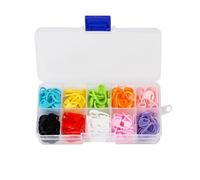 100 marcadores de punto, accesorios de punto, marcador de punto, costura, punto de bloqueo, con caja de almacenamiento, marcador de punto, aguja de seguridad para tejer, ganchillo o manualidades
