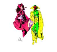 100% marvel hc coediciones la visión y la bruja escarlata. la vida en