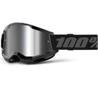 100% Máscara Strata 2 Goggle Mirror Lens negro