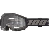 100% Máscara Strata Mini Goggle Clear Lens negro
