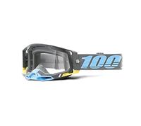 100% MÁSCARAS RACECRAFT 2 Goggle Clear Lens Gafas, Adultos Unisex, Trinidad (Multicolor), Talla Única