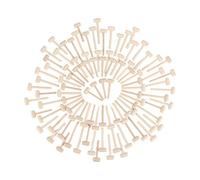 100 mazos pequeños de madera, mini martillos de madera de abedul, mazo de madera dura rompible, herramienta portátil para romper langosta y cangrejo para golpear bloques, masa,