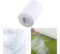 100 metros 15cm bricolaje decoración de boda tul rollo bobina ropa tejido para coser (C01 blanco)