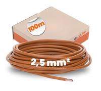 100 metros Lapp 4520032 H07V-K 2,5 mm² marrón I Cableado I Cable flexible I PVC unipolar I Cable trenzado 2,5 mm2 I Cableado