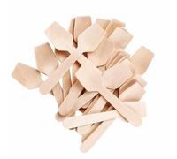 100 Mini cucharas de helado de madera 95mm