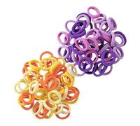 100 Mini Gomas Elásticas Para El Pelo, Gomas Para El Pulgar, Gomas Para El Pelo, Fuerte Elasticidad, No Fáciles De Aflojar, Adecuadas Para Todo Tipo De Cabello.