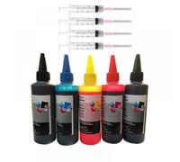 100 ml de Botella de Tinta de Tinte Negro Universal Compatible con 123 302 304 652 65 61 L100 L200 L392 PG445 545 440 Impresoras(2BK 1C 1Y 1M)