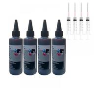 100 ml de Botella de Tinta de Tinte Negro Universal Compatible con 123 302 304 652 65 61 L100 L200 L392 PG445 545 440 Impresoras(4BK)