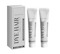 100 ml de color gris instantáneo unisex, color instantáneo, color gris plateado para todo tipo de cabello, coloración temporal natural para cosplay, fiestas y Halloween (2 unidades)