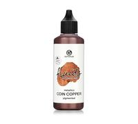 100 ml Fluids Alcohol Ink COIN COPPER, Tinta al alcohol para Fluid Art y Resin Art, cobre metálico