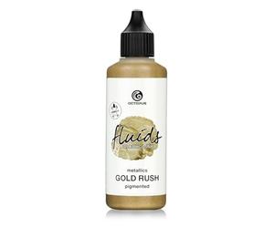 100 ml Fluids Alcohol Ink GOLD RUSH, Tinta al alcohol para Fluid Art y Resin Art, oro metálico