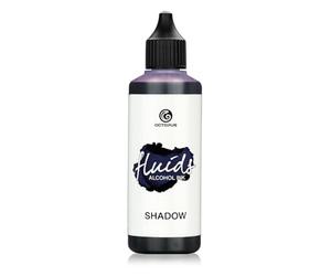 100 ml Fluids Alcohol Ink SHADOW, Tinta al alcohol para Fluid Art y Resin Art, gris-azul