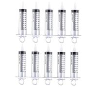 100 ml Jeringa de plástico para medir líquidos experimentos de laboratorio Herramienta de dispensación Jeringa 10PCS