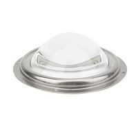 100 mm Lente de Condensador LED de 60 Grados Vidrio óptico Alta transmitancia 98% Círculo de Goma hermético Soporte Fijo para proyector LED Luz de Coche Proyector Luz DIY