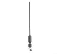 100 mm magnético para broca Torx con vástago hexagonal, estrella a prueba de manipulaciones para T7 T40, aleación de acero fuerte para herramientas eléctricas y manuales ()