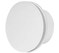 Ø 100 mm - Ventilador de escape de aire - Ventilador de baño - Plástico - Blanco redondo en la parte delantera