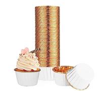 100 moldes para magdalenas de papel, fundas desechables para eventos