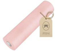 100%Mosel Camino de Mesa de Fieltro en Rosa pálido (30 cm x 25 m) decoración de Mesa sofisticada para cumpleaños, Bodas y para Ocasiones Especiales