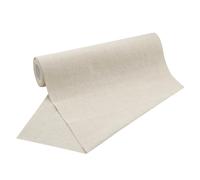 100%Mosel Camino de Mesa de Lino, en Natural (28 cm x 5 m), Camino de Mesa de Tela Decorativa, decoración de Mesa Natural para Ocasiones Especiales