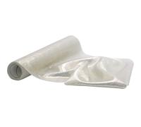 100 % Mosel Camino de mesa, en color dorado (28 cm x 5 m), 70 g/m², tela decorativa delgada, delicada decoración de mesa para Navidad y bodas, camino de mesa como elegante decoración para ocasiones