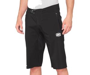 100% MTB Wear HYDROMATIC Black-30 Pantalón Corto, Adultos Unisex, Shorts Black (Negro), 30