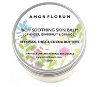 100% Natural BÁLSAMO CALMANTE PARA LA PIEL - MANTECA DE CACAO +KARITÉ Y CERA DE ABEJAS - 100 ml de AMOR FLORUM. Protege la Barrera de la Piel, Hidrata, Calma y Repara. Para Pieles Sensibles