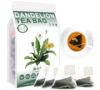 100% Natural Dandelion Tea Bag, 125g/4.4oz (2.5g*50bags) 蒲公英茶 de diente de León fresco, totalmente natural, no modificado genéticamente, sin azúcar, descafeinado, sin gluten, vegano.