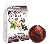 100% Natural Ginseng Maca rhizoma polygonati Tea Bag, 250g/8.81oz (10g*25bags) 人参玛咖黄精茶 Wolfberry, morera, huangjing, té de hierbas natural, té de hierbas combinado