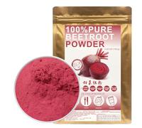 100% Natural Pure Beetroot Powder 100g/3.52oz 甜菜根粉 polvo de remolacha para batidos, batidos, panadería y bebidas, | sin conservantes, sin azúcar añadido