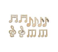 100 notas musicales de madera, notas musicales, recortes de madera sin terminar, manualidades de madera para manualidades, decoración del hogar