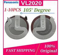 100% NUEVO Original 1-10PCS VL2020 Batería de litio recargable original Panasonic 2020 con patas de 105 grados para llave de coche