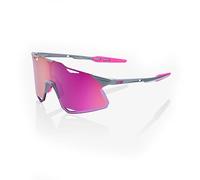 100% Occhiale HYPERCRAFT Tokyo Traslucent Grey, Purple Mirror Lens