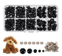 100 Ojos De Seguridad Para Amigurumi, 6-12 Mm, Con Arandelas Y Caja